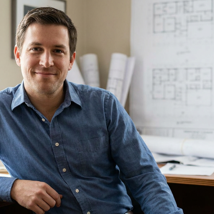 Construction estimator in office setting
